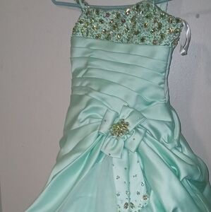 Tiffany Designs Mint Kids Formal Dress